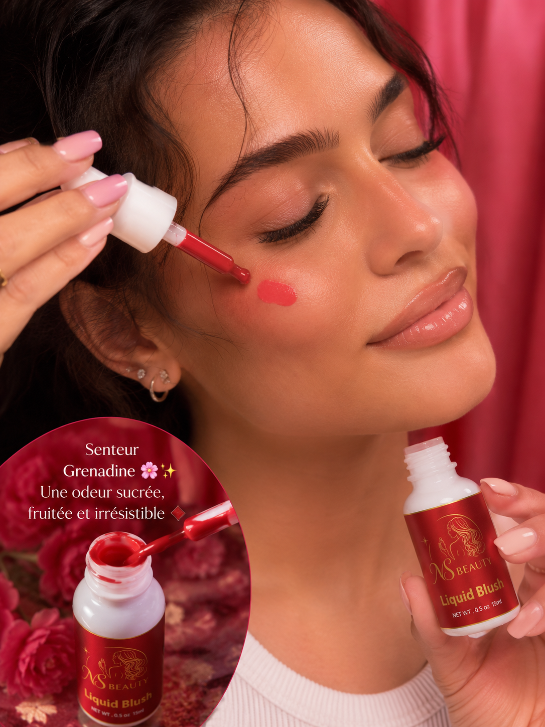 NS Beauty Liquid Blush- Grenadine Glow