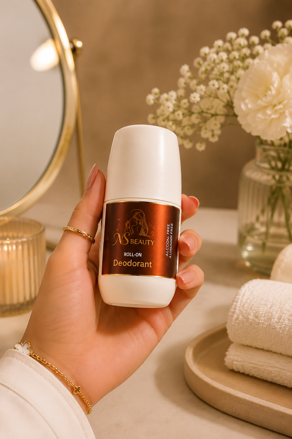 NS Beauty Bois Oud Roll on Deodorant